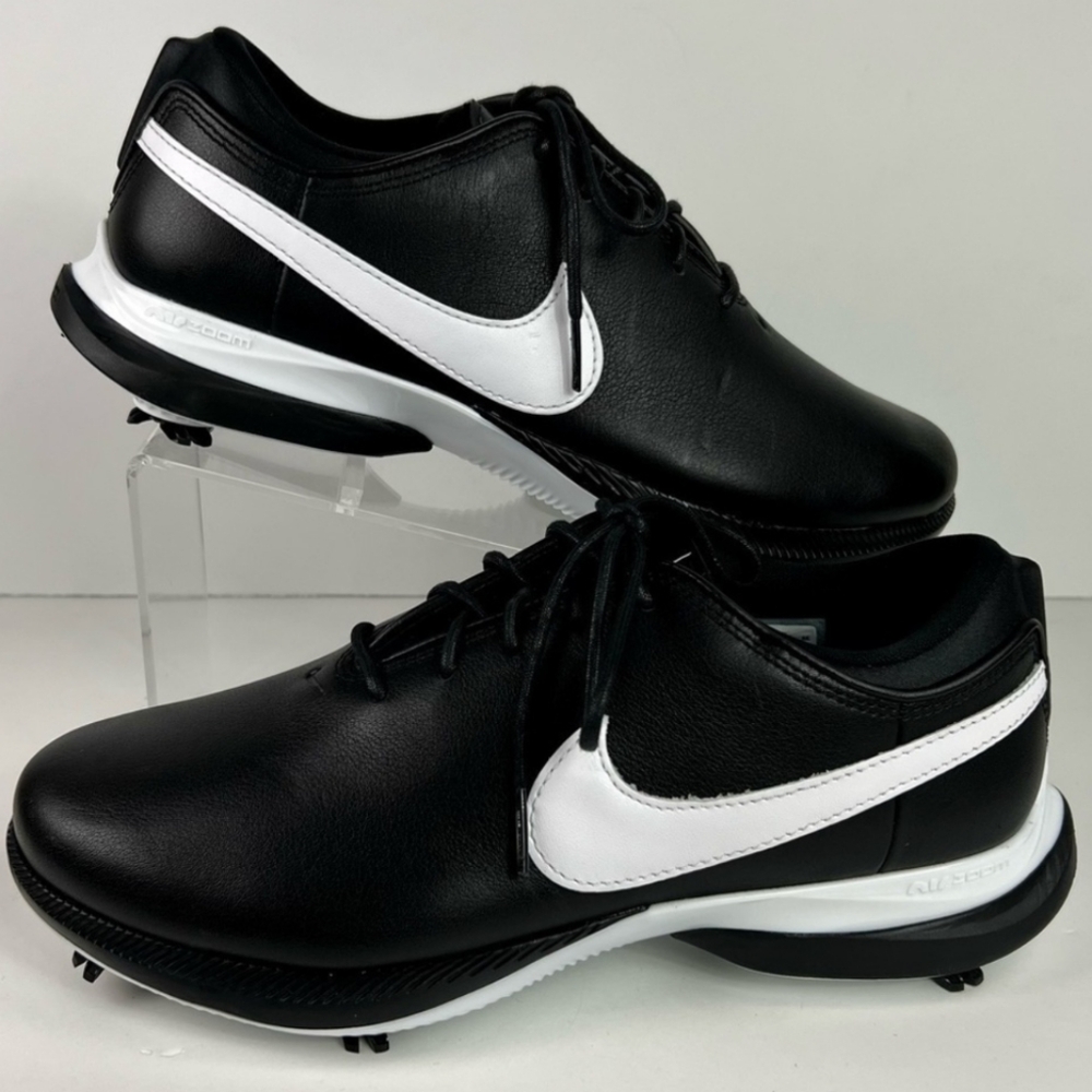 Nike Air Zoom Victory Tour Black & White Cleated Golf Shoes Men's Size 12.5